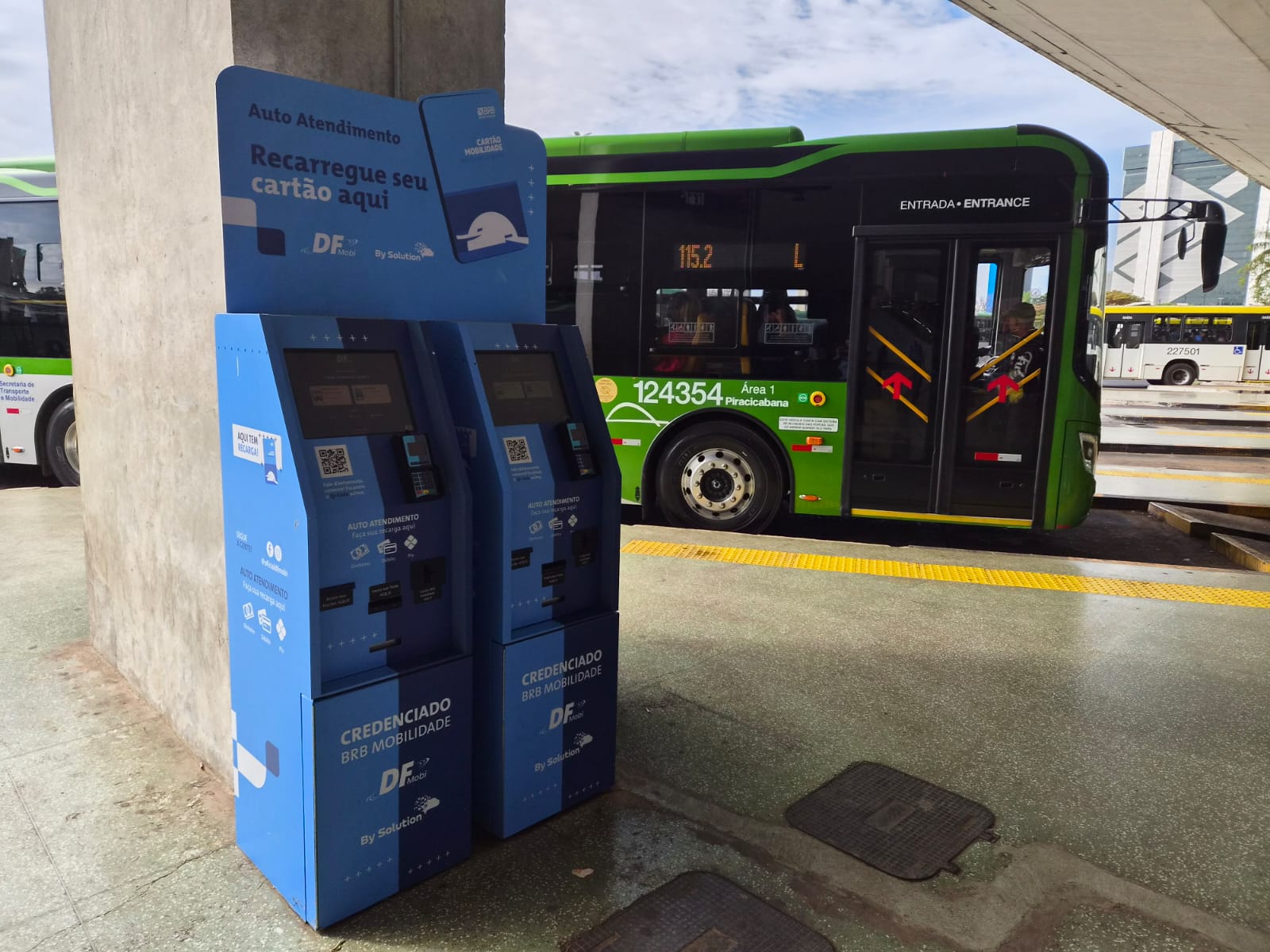Totens ampliam recarga do Cartão Mobilidade no DF