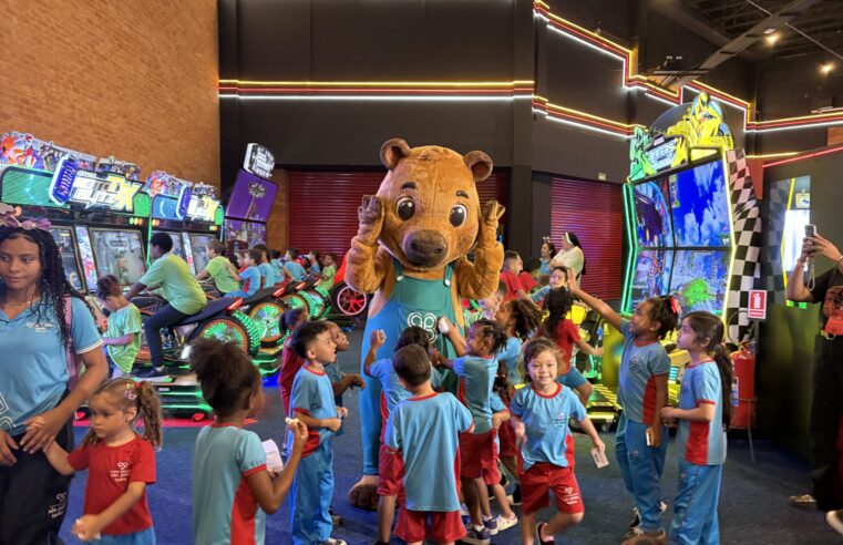 Ação social leva mais de 400 crianças em vulnerabilidade para dia de lazer no ParkShopping