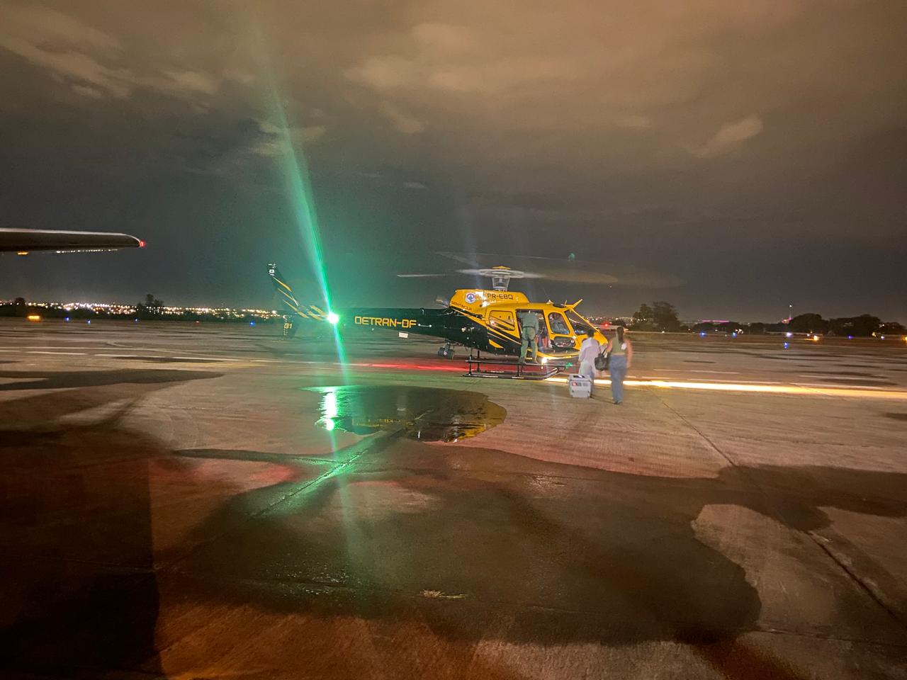 Detran-DF participa de operação para levar coração a hospital de Brasília