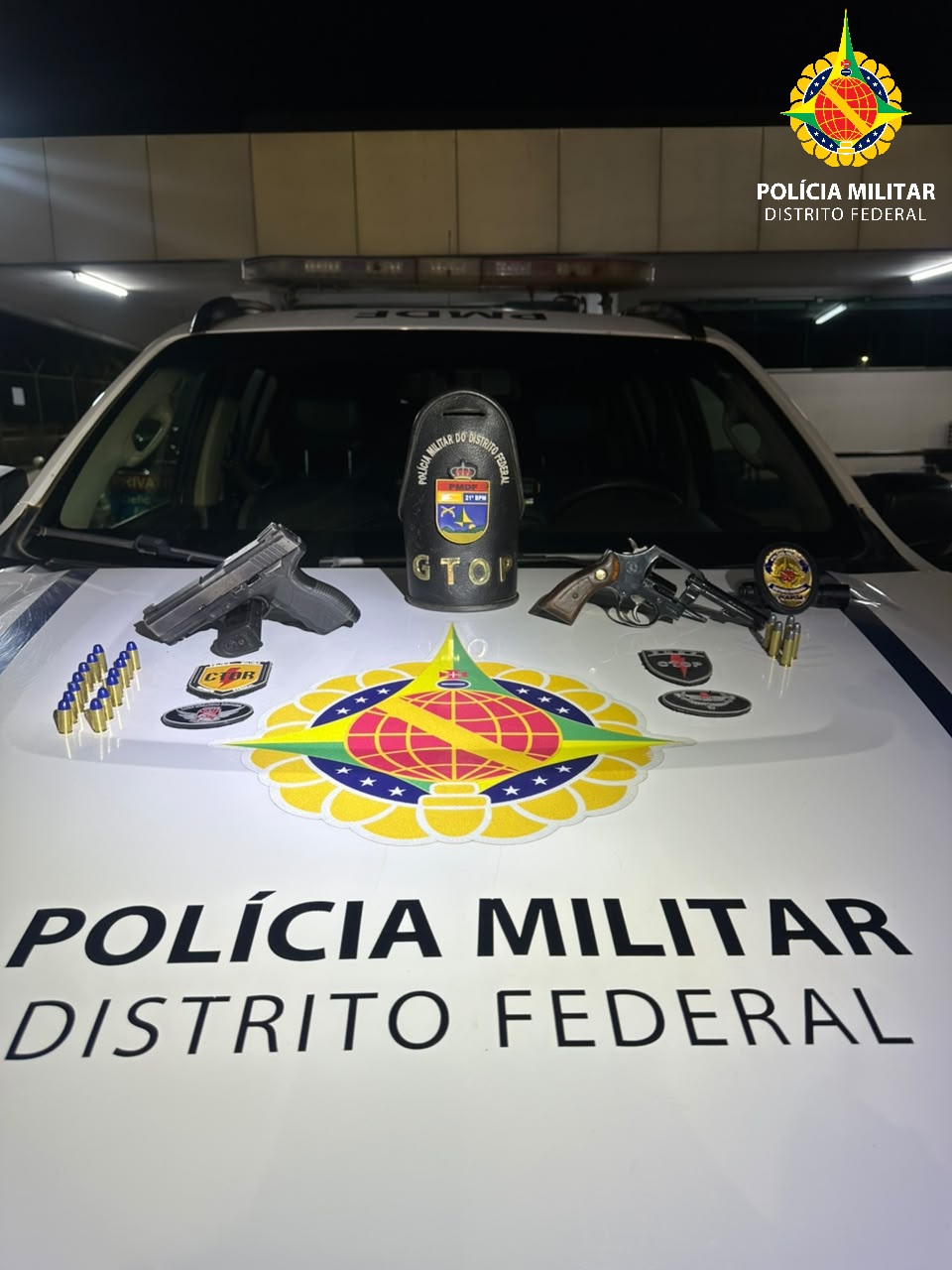 Dupla do semiaberto é presa após roubar arma de vigilante em São Sebastião