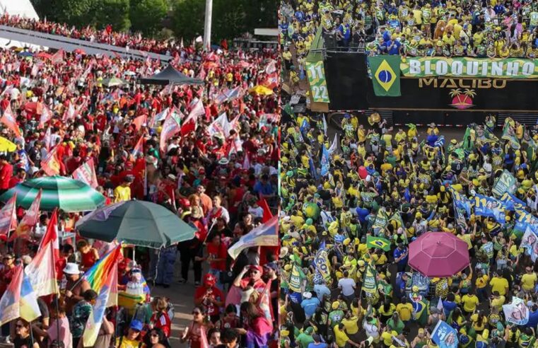 Em Brasília, atos por Lula e Flávio ficam a 2 km de distância