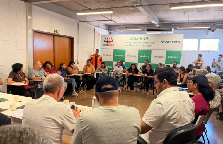 GDF faz reunião de emergência após incêndio atingir cooperativa de reciclagem