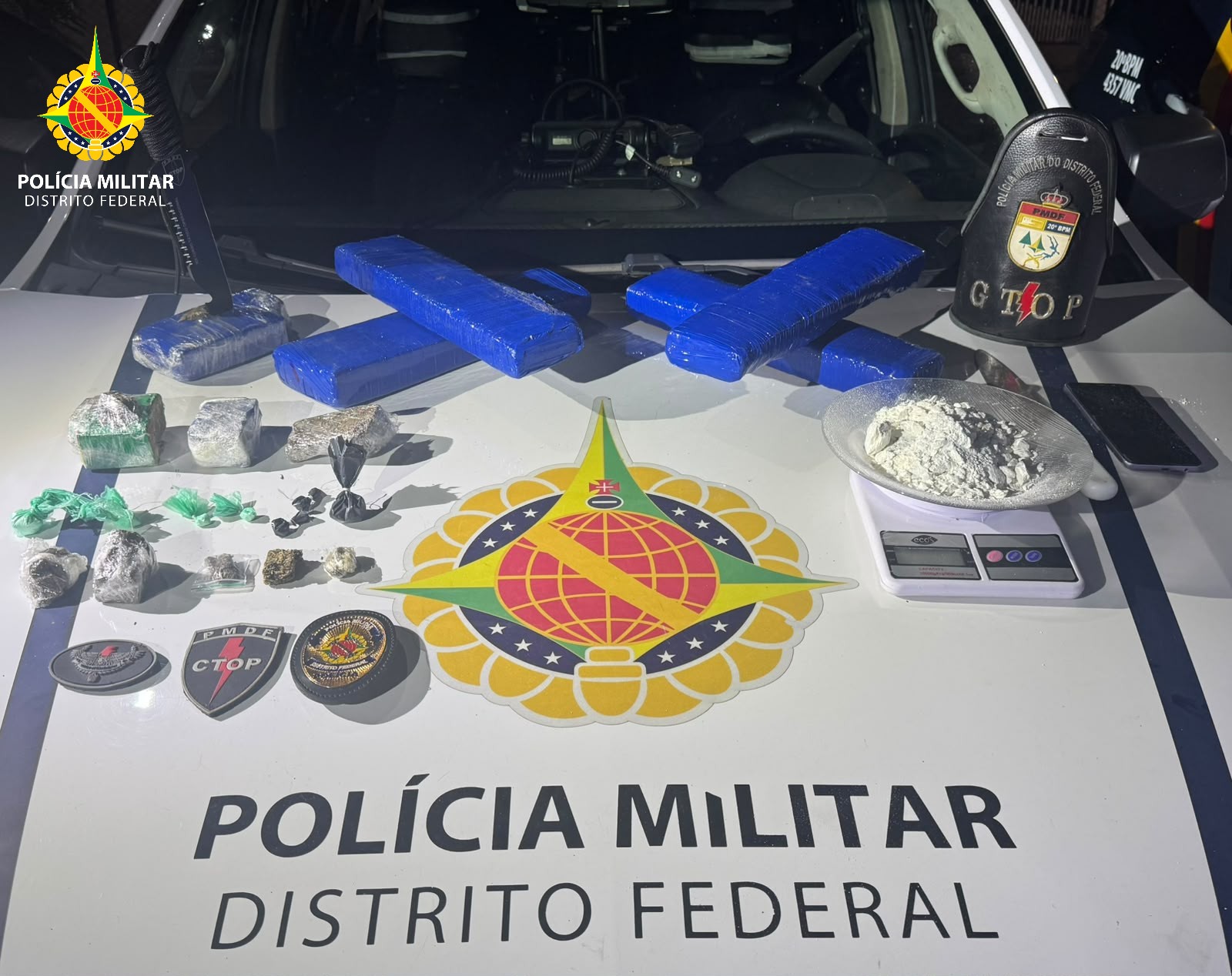 Homem é preso com maconha, cocaína e ecstasy após abordagem no Paranoá