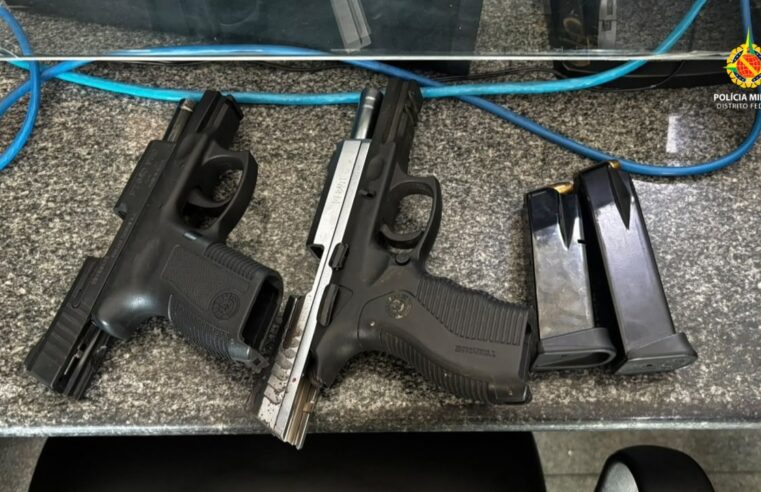 Motorista ameaça homem com duas pistolas após briga de trânsito em Ceilândia