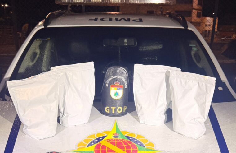 Mulher é presa com 4 kg de cocaína dentro de casa no Recanto das Emas