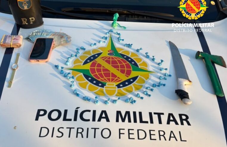 Mulher é presa por tráfico de drogas e tenta subornar PMs com R$ 2,9 mil no DF