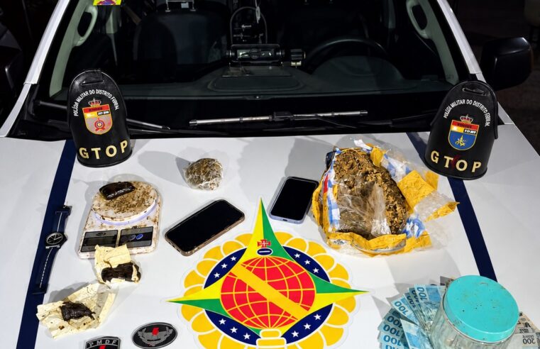PMDF prende três suspeitos por tráfico de drogas em Samambaia