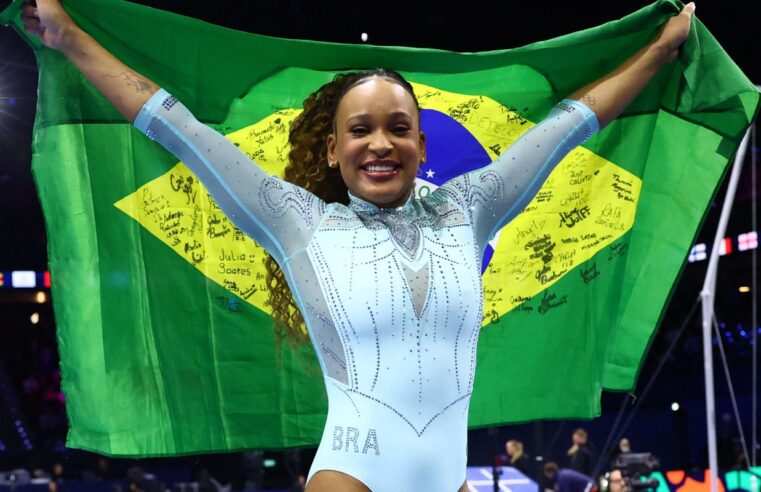 Rebeca Andrade conquista o tri no Mundial de Ginástica na Holanda